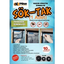 Empressco Pratik Hazır Sineklik 80X150 Cm, Sök Tak, Pencere Koruyucu Set