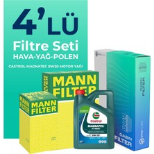 Mann Filter  Toyota Corolla 1.8 Hybrid Filtre Bakım Seti Cast Rol Motor Yağlı (2018-2022) 4 Lü