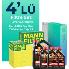 Mann Filter  Peugeot Expert 2.0 Dizel Filtre Bakım Seti Motul Motor Yağlı (2017-2024) 4 Lü
