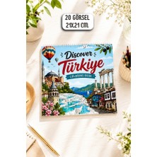 Birikiyedi Discover Türkiye Coloring Book/türkiye Şehirleri /turkey Travel Boyama Kitabı | 20 Ikonik Destinasyon | Yetişkinler Veçocuklar Için