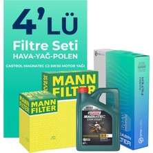 Mann Filter  Toyota Corolla 1.4 Dizel Filtre Bakım Seti Cast Rol Motor Yağlı (2006-2012) 4 Lü