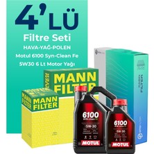 Mann Filter  Subaru Outback 2.0 Dizel Filtre Bakım Seti Motul Motor Yağlı (2011-2014) 4 Lü