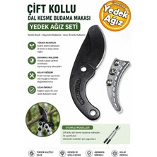 Meşem MSM956 Çift Kollu Budama Makası Ağzı Çelik Yedek Ağız