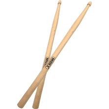 Belirtilmemiş Midex MAPLE-100-5A Ahşap Akça Ağaç Bateri Baget Davul Bageti 5A Drumsticks (1 Çift)