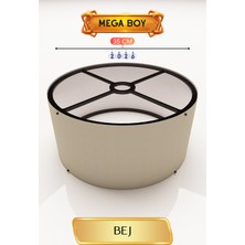 Skygo Bej Lambader Başlığı 35 cm Mega Boy