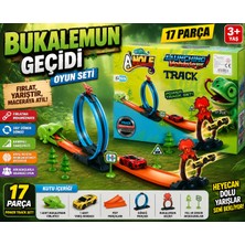 Trust Store Bukalemun Geçidi Oyun Seti 17 Parça Rampalı Yarış Pisti Fırlatma Mekanizmalı Arabalı Pist