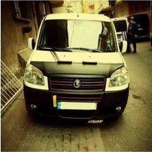 Empressco Fiat Doblo 2 2007 Uyumlu Suni Deri Lüx Kaput Koruyucu Maske