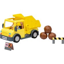 Belirtilmemiş Bluey Koruyucu Kaskı ve Çamurla Kaplı Bingo Özel Figürleri ile Kamyon Kutusu,