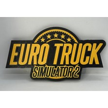 Goka 3D Craft Euro Truck Simulator 2 (Ets2) Temalı 3D Duvar Dekoru - 23 cm Premium Versiyon (1.5 cm Çift Montaj Setli)