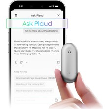 Belirtilmemiş Ai Ses Kayıt Cihazı, Plaud Notepin Ses Kayıt Cihazı, Uygulama Kontrolü, Ai Not Alıcısı, Ai Transcri