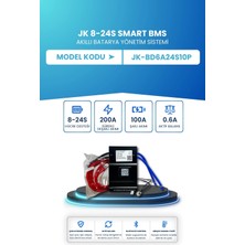 Electroll Jk Smart Bms Akıllı Batarya Yönetim Sistemi 8–24S 200A 0.6A Aktif Balans JK-BD6A24S10P