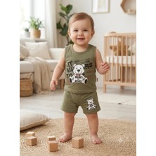 Efemkids Erkek Bebek Takım % Pamuklu Çocukşortlu Takım Yazlık 6/ 24 Ay Yenidoğan Bebek Şortlu Takım