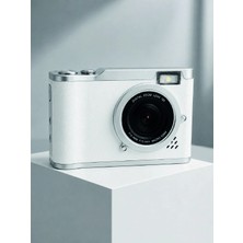 Epilons Beyaz 4K Video Kayıtlı 48 Mp Dijital Fotoğraf Makinesi Otomatik Odaklama