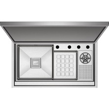Crauf Evye Lusso Secret | 88CM - Platinum Satin (Inox)