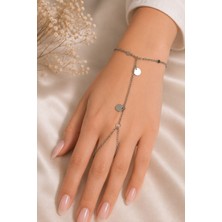 Nkie Jewels Gümüş Renk Pul Çelik Şahmeran - 3882