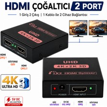 Anktek 4K HDMI Splitter Switch Çoklayıcı 2 Port Ekran Monitör... 1 Giriş2 Çıkış