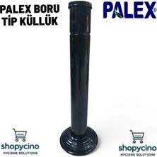 Palex Shopycino Boru Tip Dış Mekan Parlak Siyah Küllük