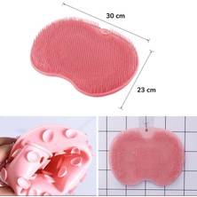 Loacandleco Silikon Banyo Masaj Pedi Duş Vücut Temizleme Pedi Yüz Temizleme ve Peeling Fırçası 30X23 cm