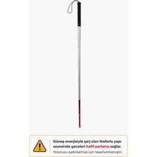Emo Görme Engelliler Için Titanyum Teleskopik Baston 125 cm - 7 Parça