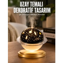 Asil Sepet Asiltech Aromaterapi Hava Nemlendirici Gece Lambası Uzay Model Satürn Oda Kokusu