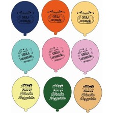 Mini Parti Mini Party Store  Okula Hoşgeldin Balon 25 Li