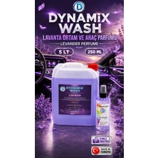 Dynamix Wash Lavant/lavender Oto  ve Ortam  Parfümü 5 Lt ve 250 ml (Hediye)