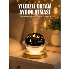 Asil Sepet Asiltech Hava Nemlendirici LED Işıklı Gece Lambası Yıldız Görünümlü Renk Değiştiren