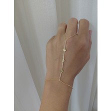Lavante Butik Zirkon Taşlı 3 Sıra Yonca Şahmeran