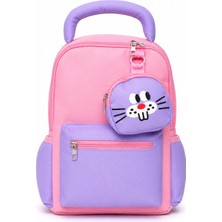 Quovo Kawaii Tarzı Özel Tasarım Anaokulu Su Geçirmez Ortopedık Anaokulu Çantası Kreş Çantası 4-7yaş