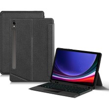 Fogy Galaxy Tab S10 Fe 11 ile Uyumlu Mag Touchpad Blutooth Işıklı Standlı Türkçe Q Klavyeli Kılıfı
