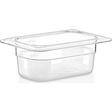 Empressco Kırılmaz Polikarbon Şeffaf Gastronom Küvet 1/9-65 En Küçük Boy , 500 ml Hacimli