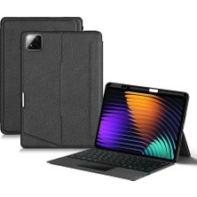 Fogy Xiaomi Pad 8 11.2 Inç ile Uyumlu Mag Touchpad Blutooth Işıklı Rgb Standlı Türkçe Q Klavyeli Kılıfı