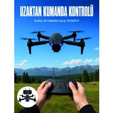 GIGA 4K Hd Kameralı Katlanabilir Drone Sabit Yükseklik Destekli Uzaktan Kumandalı Drone