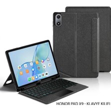 Fogy Honor Pad X8A 11 ile Uyumlu Mag Touchpad Blutooth Işıklı Standlı Türkçe Q Klavyeli Kılıfı