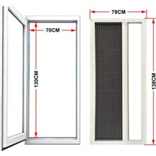 Empressco Pileli Plise Akordiyon Sürgülü Pencere Sinekliği 0-70 cm En