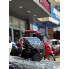 Motohat Yarım Kask (Güneş Vizörlü) - Mevzuata Uygun