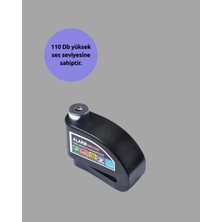 Aycer Suya Dayanıklı 110DB Alarmlı Çelik Disk Kilidi Yeni Nesil - Lisinya