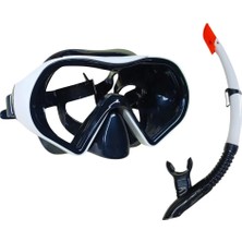 Belirtilmemiş Dalış Maskesi ve Snorkel Yetişkin - 517-BEYAZ - 1 Adet