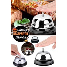 Empressco Profesyonel Restorant Otel Dükkan Yetkili Çağırma Çanı Masaüstü Paslanmaz Çelik Zil Ç Zil Sesi