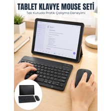 Epilons Sım Kartlı Android Tablet Bluetooth Klavye Kablosuz Mouse Geniş Ekran ve Taşınabilir Kullanım Seti