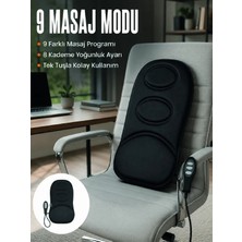 TKÇ Motorlu Isıtmalı Masaj Minderi Masaj Modlu Ev, Ofis ve Araç Koltuk Pedi