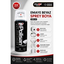 Polisan Emaye Beyaz Sprey Boya 400 ml | Beyaz Eşya, Lavabo, Küvet ve Duşakabin, Teknesi Için