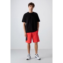 Tommy Life Fiesta Pamuklu Kalın Yumuşak Dokulu Comfort Fit Baskılı Erkek Şort - 81266
