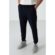 Tommy Life Lacivert Pamuklu Yumuşak Dokulu Comfort Fit Nakışlı Erkek Jogger - 82123