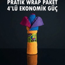jantistore Pratik Mikrofiber Temizlik Bezi 4'lü Wrap Dürüm Paket 32X32