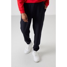 Air Jones Fiesta - Lacivert Pamuklu Kalın Yumuşak Dokulu Comfort Fit Baskılı Erkek Eşofman Takım - 85253