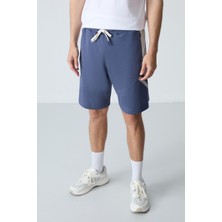 Air Jones Petrol Pamuklu Kalın Yumuşak Dokulu Standart Fit Basic Erkek Şort  - 81281