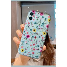 3gen Case iPhone 11 Uyumlu Tatlı Çiçekler Desenli Şeffaf Silikon Kılıf