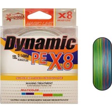 Captain Dynamic Soft Pe 8 Örgü Spin Ip Misina 150MT Multi Color