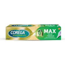 Montreal Corega Max Tutuş + Ferahlık Diş Protezi Yapıştırıcı Krem 40 G ( 1 Adet )
